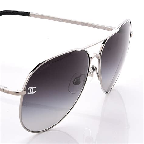 chanel aviators|Chanel aviator sunglasses silver.